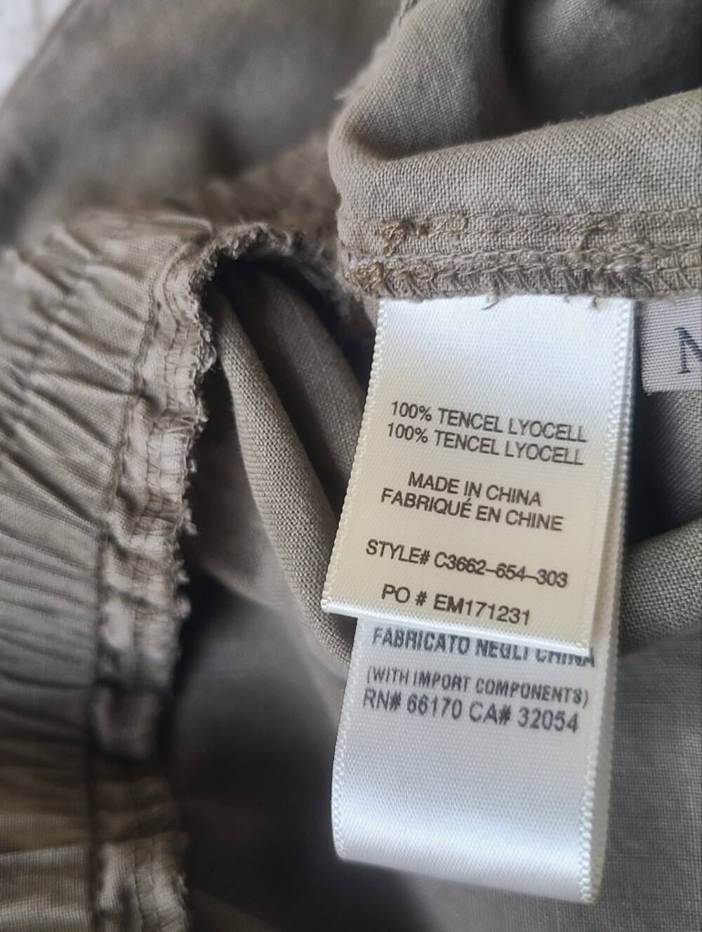 Cloth & Stone Olive Drawstring Jogger Pants Women's Size M - Picture 9 of 10